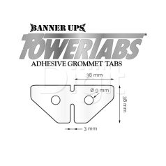 Banner Ups Mini PowerTabs small transparent [5 pcs]